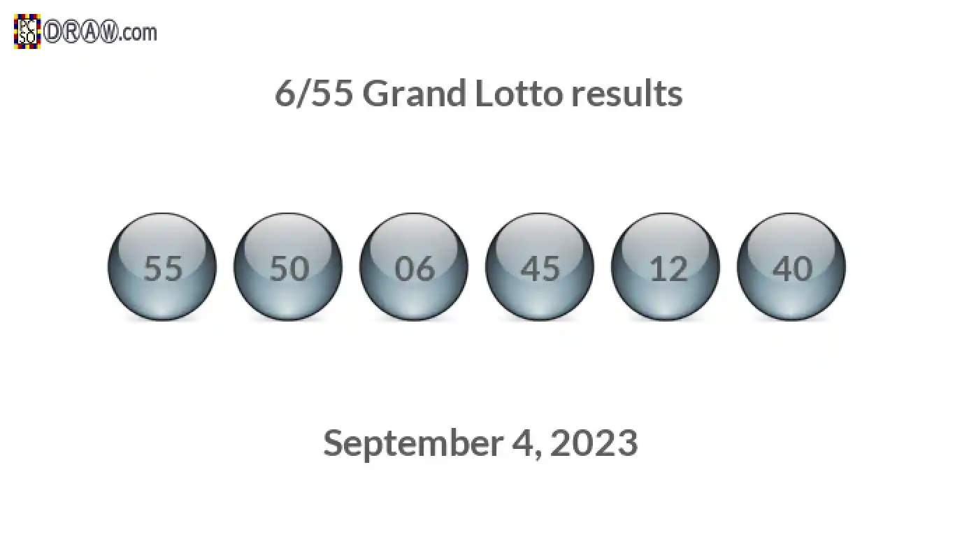 Lotto result deals sept 4